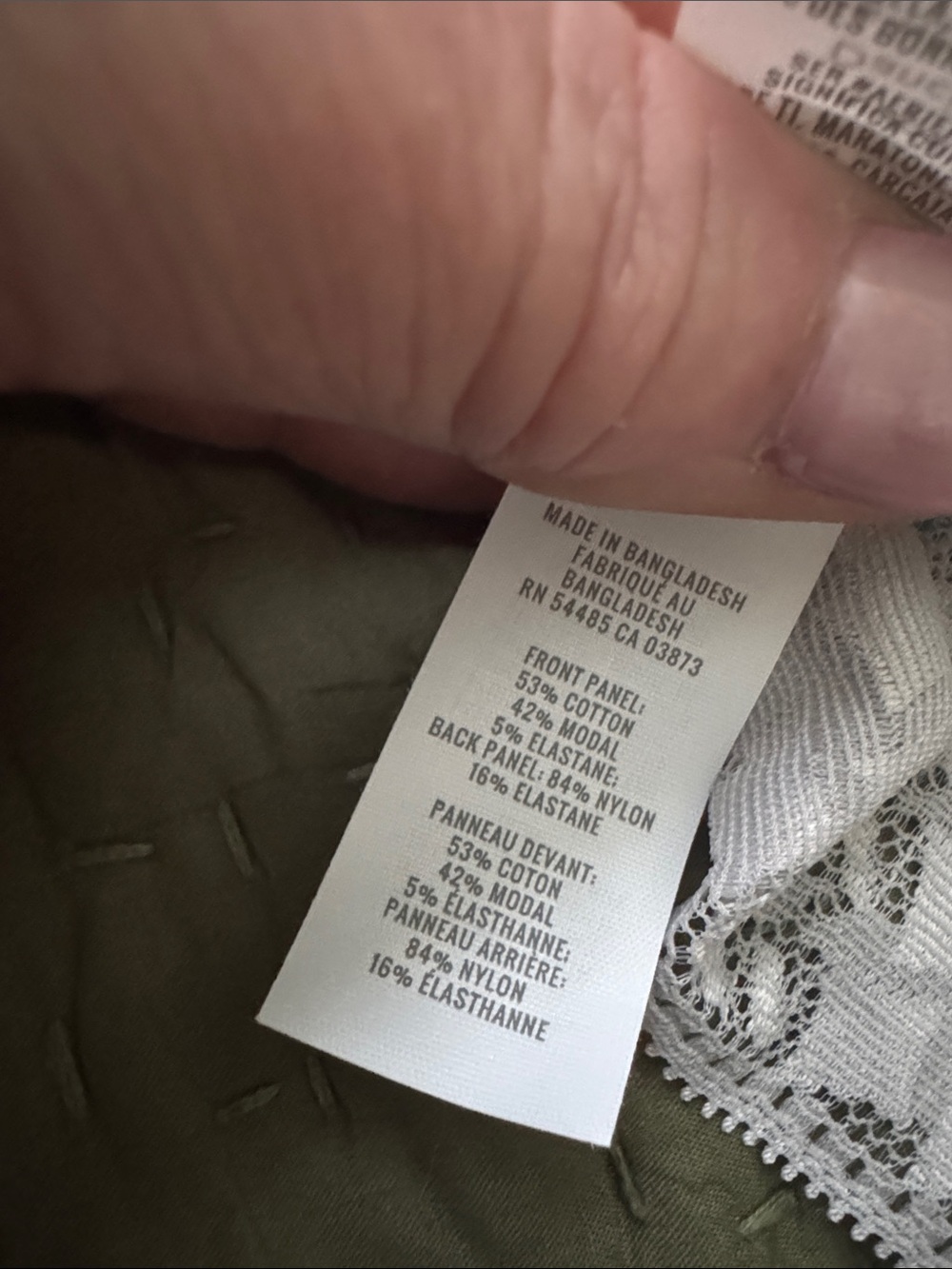 Aerie Dover /Gray Lace Bralette Tank - Picture 7 of 7